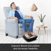 Electric Foot Massager Circulation Machine EMS TENS Electromagnetic Wave Feet Equipment Portable Home Pulse Promoter with Remote Control