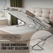 Bed Lift 59x71 in Compatible Bed Size 154 lbs Load DIY Wall Bed Hardware
