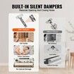 Cabinet Door Hinges 60 Packs Full Overlay Soft Close for Frameless Type
