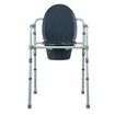 Commode Chair Bedside Commode with Wider Toilet Seat 7-Level Adjustable Height 5.8L Removable Bucket Easy to Assemble 350 LBS Capacity Raised Toilet Seat
