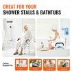 400lbs Shower Chair Bath Bench Arms Back Adjustable Height for Inside Tub