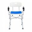 400lbs Shower Chair Bath Bench Arms Back Adjustable Height for Inside Tub