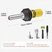 Hot Air Plastic Welder 1000W PVC TPO Vinyl Heat Gun Torch & 4 Accessories
