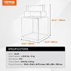 Towel Rack 8-Bar Outdoor PVC Towel Holder for Poolside Spa Bathroom White