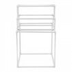 Towel Rack 8-Bar Outdoor PVC Towel Holder for Poolside Spa Bathroom White
