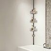 39 inches to 125 inches High Shower Corner Caddy Tension Pole Rust-Proof Tension Pole
