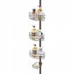 39 inches to 125 inches High Shower Corner Caddy Tension Pole Rust-Proof Tension Pole