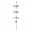 39 inches to 125 inches High Shower Corner Caddy Tension Pole Rust-Proof Tension Pole