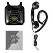 Retro Landline Telephone,Sentno 1960s Vintage Corded Dial Phone Classic Old Fashion Telephones Wired Desk Telephone for Office and Home (Black)
