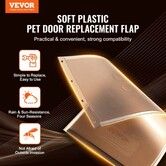 Pet Door Replacement Flap 26.04 x 41.28 cm Compatible with Pet Door