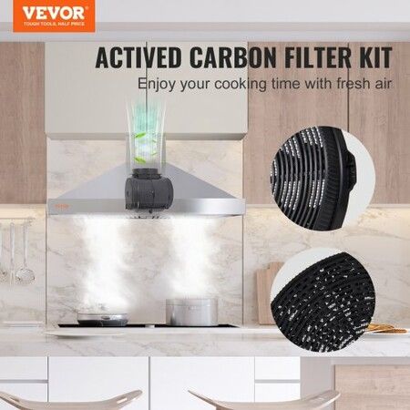 Carbon Filter for Ductless Hoods Range Hood Filter for Recirculation Compatible with TD0975G-CC-I1 Range Hood 2-Pack Charcoal Filters Easy Installation