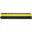 5 PCs Cable Protector Ramp 2 Channel 10000 kg/axle Capacity Heavy Duty TPU Wire Cover Ramp Hose Protector Ramp Driveway Traffic Speed Bump