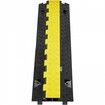 5 PCs Cable Protector Ramp 2 Channel 10000 kg/axle Capacity Heavy Duty TPU Wire Cover Ramp Hose Protector Ramp Driveway Traffic Speed Bump
