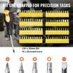 221-Piece Mechanics Tool Set 1/4 inches and 3/8 inches Drive Sockets SAE and Metric