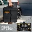 221-Piece Mechanics Tool Set 1/4 inches and 3/8 inches Drive Sockets SAE and Metric