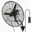 Wall-Mount Misting Fan Oscillating Metal Fan 61.6 cm 3 Speed Waterproof