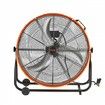 Drum Fan 24 Inch High Velocity Industrial Use 3-Speed 8600CFM for Warehouse
