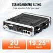 2U Rack Case Server Rack Cabinet 488.95 mm with ABS Construction Handle