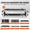 2U Rack Case Server Rack Cabinet 488.95 mm with ABS Construction Handle