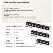 6 Packs 4 White Lights Outdoor Garden Household Wall Lamps Colored White Light Store Sign Lighting