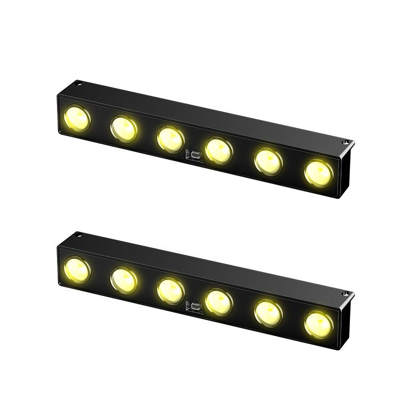 6 Packs 4 Warm Lights Outdoor Garden Household Wall Lamps Colored & Warm Light Store Sign Lighting