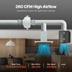 4 inches to 4.5 inches Radon Mitigation Fan System Quiet 260CFM Inline Duct Waterproof
