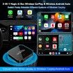 Wireless Carplay Adapter with Netflix YouTube,Carplay Wireless Adapter Android Auto Wireless Dongle,5GHz WiFi,Video Box Convert Wried to Wireless CarPlay