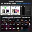 Wireless Carplay Adapter with Netflix YouTube,Carplay Wireless Adapter Android Auto Wireless Dongle,5GHz WiFi,Video Box Convert Wried to Wireless CarPlay