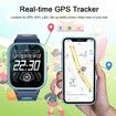 4G GPS Smart Watch for Kids Whatsapp Line Video Phone Call and Text Voice Chat SOS Alarm MessageCamera Anti-Lost Real-time Tracker(Blue)