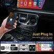 3 in 1 Wireless Carplay Android Auto Converts Wired to Wireless Carplay,Wireless CarPlay Ai Box Support Netflix YouTube Mirroring TF Card and USB