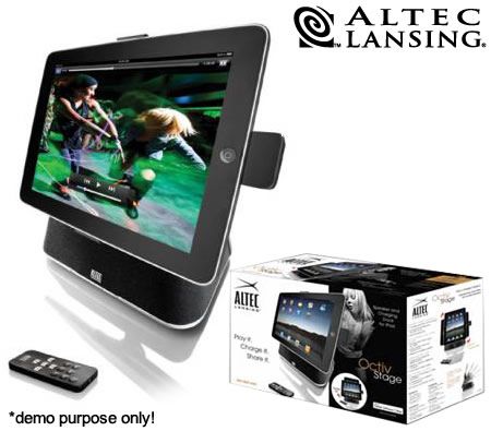 Altec Lansing MP450 Octiv Stage Portable Speaker and Charging Dock for iPad
