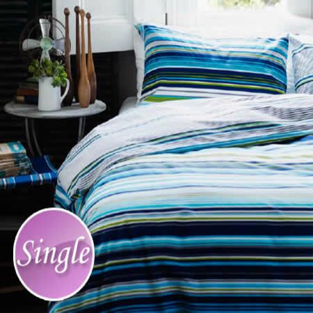 Canningvale Peninsula Single Size Bed Quilt Cover Set - Cancun