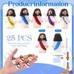 25 Pcs Little Jesus Figures Original Design Jesus Love You Mini Rubber Jesus Toys to Hide and Seek Religious Party Favors Sunday School Baptism Gifts