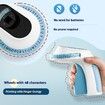 Green Embossing Label Maker Machine Handheld Vintage Labeler with 3 Rolls of Emboss Tapes for Home DIY Crafting