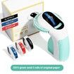 Green Embossing Label Maker Machine Handheld Vintage Labeler with 3 Rolls of Emboss Tapes for Home DIY Crafting