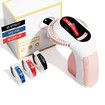Pink Embossing Label Maker Machine Handheld Vintage Labeler with 3 Rolls of Emboss Tapes for Home DIY Crafting