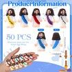 50 Pcs Mini Jesus Figures Easter Jesus Loves You Jesus Toys Little Jesus Figures to Hide and Seek Sunday School Party Favors Gift for Easter Egg Stuffers