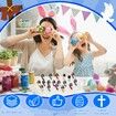 50 Pcs Mini Jesus Figures Easter Jesus Loves You Jesus Toys Little Jesus Figures to Hide and Seek Sunday School Party Favors Gift for Easter Egg Stuffers