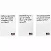 BAD PEOPLE Card Game Find Out What Your Friends Really Think of You Family Party Card Game