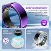 Smart Ring Fitness Tracker, Sleep Tracking Wearable, Accurate Monitoring of Pedometer Temperature Gest Waterproof for Men & Women for iOS Android(#8)
