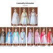 Black Frozen Princess Set Hand Necklace Crown Sequin Cloak Veil Perfect Dress Up