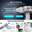 Handheld Cordless Car Vacuum Cleaner with Brushless Motor,Strong Suction Vacuum & Compressed Air Dusters with LED Light,Type C Portfor Home Car Pet