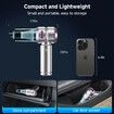 Handheld Cordless Car Vacuum Cleaner with Brushless Motor,Strong Suction Vacuum & Compressed Air Dusters with LED Light,Type C Portfor Home Car Pet
