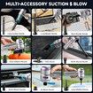 Handheld Cordless Car Vacuum Cleaner with Brushless Motor,Strong Suction Vacuum & Compressed Air Dusters with LED Light,Type C Portfor Home Car Pet