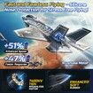 F35 4 Channel Brushless RC Plane,Remote Control Airplane Ducted Fans Fighter Jet,2.4GHz 6-axis Gyro Stabilizer RTF Hobby Glider Aircraft Plane