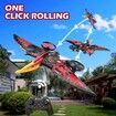 Pterodactyl Toys Drone,Easy to Fly Dragon Remote Controlled Aircraft,Flying Toys Birthday Gifts,Hobby RC Plane (Red)