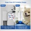 5 Gallon Water Bottle Pump With Foldable Spout,Smart LED Display,Quiet Operation,Long-Lasting 1200mAh Battery (White)