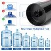 5 Gallon Water Bottle Pump With Foldable Spout,Smart LED Display,Quiet Operation,Long-Lasting 1200mAh Battery (White)