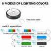 LED Light Base Multicolor Round Display Stand for Crystal Art Lighted Base for 3D Glass Led Display Base Pedestal Plate Decor Black