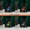 LED Light Base Multicolor Round Display Stand for Crystal Art Lighted Base for 3D Glass Led Display Base Pedestal Plate Decor Black